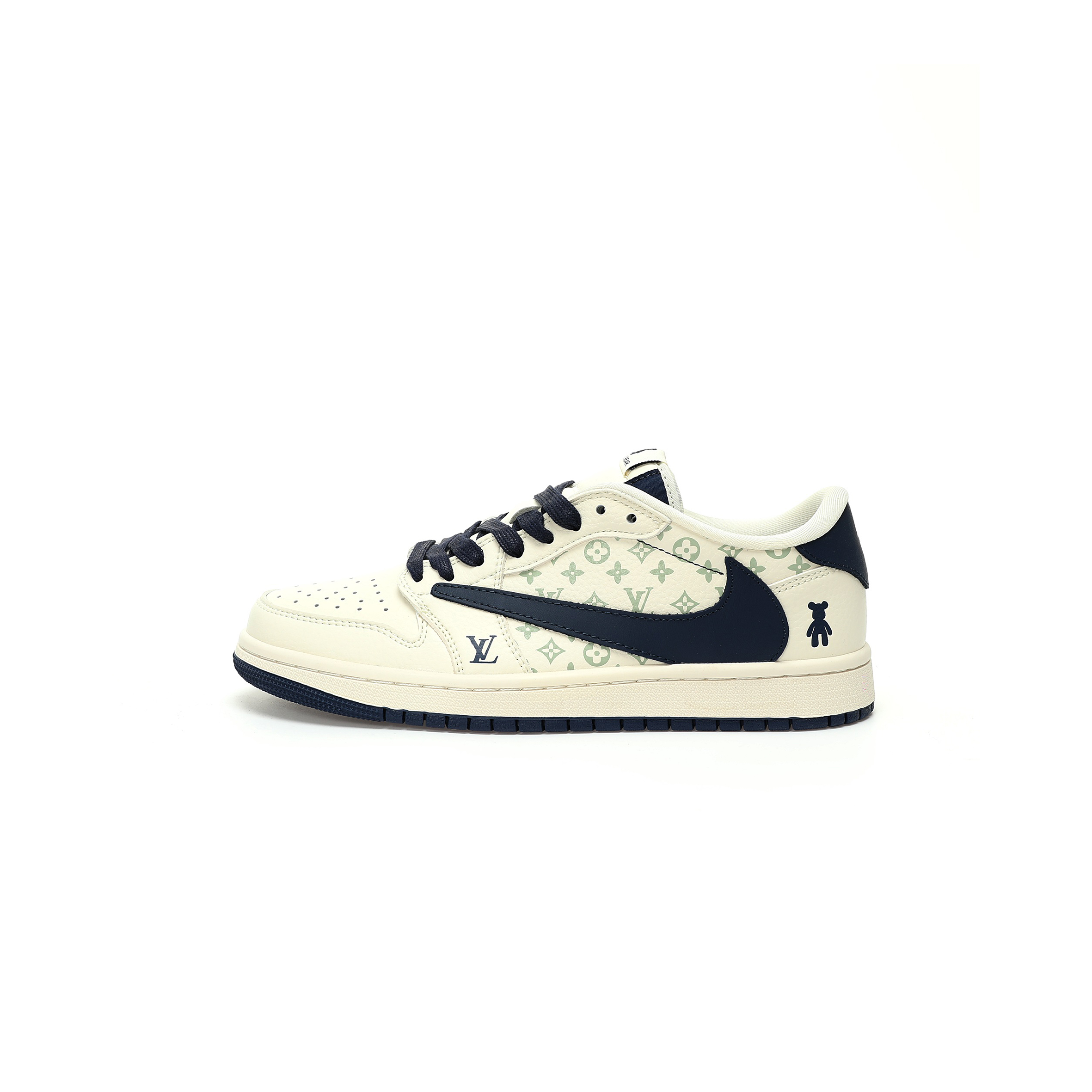 AIR JORDAN 1 LOW OG SP BEIGE NAVY GLOOMY BEAR LV SJ2068-100